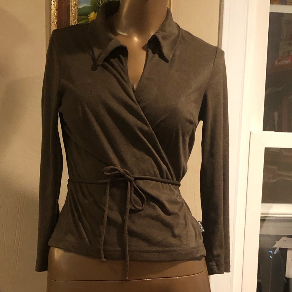 XOXO wrap blouse size large